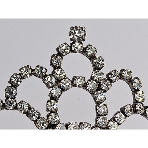 Vintage 1940s - 50s Rhinestone Tiara - Picture 2 of 14